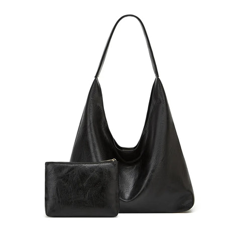 Leather Messenger Bag + Leather Wallet - Manz