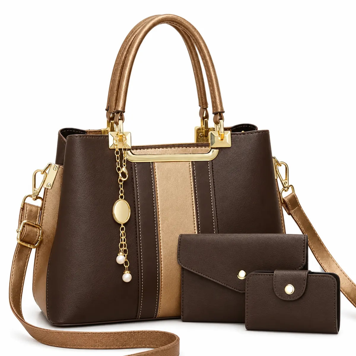 3-Piece Women's Bag Set in Printed Fabric - Nova