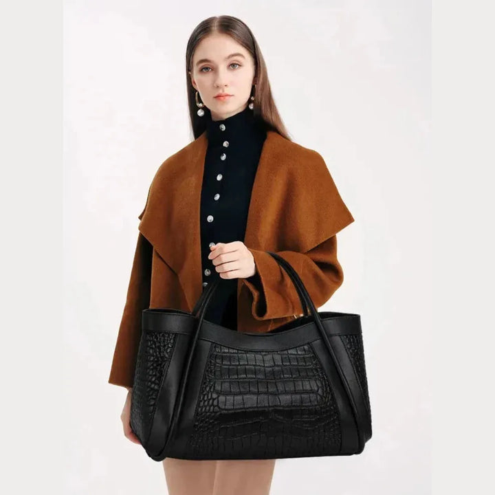 Chloe Croco Medium Leather Bag