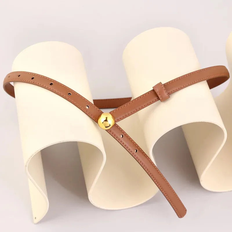 Women's Genuine Leather Belt - Esfera, view 7