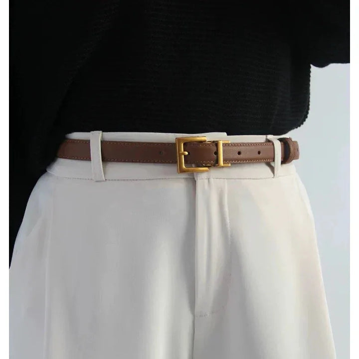Women's Genuine Leather Belt - Velvet