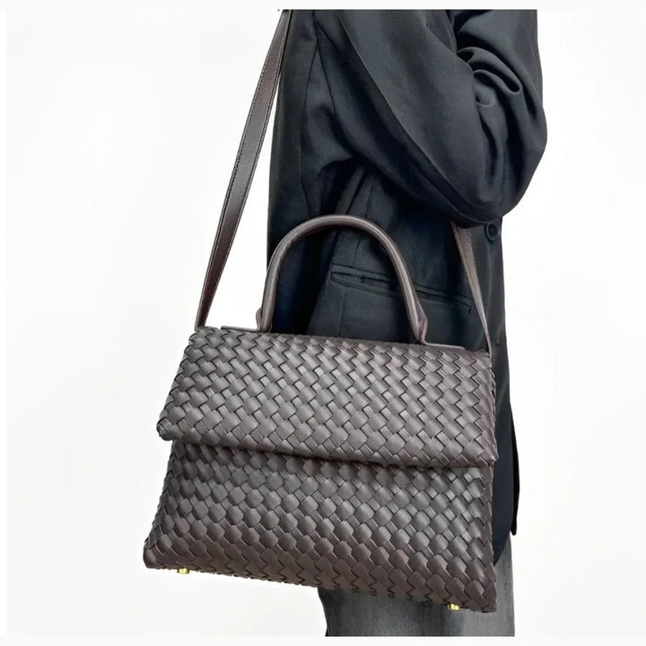 Débora Woven Leather Bag