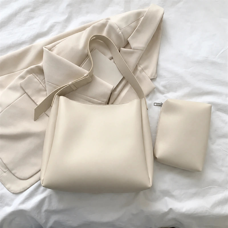 Leather Bag + Pouch - Glass, view 6