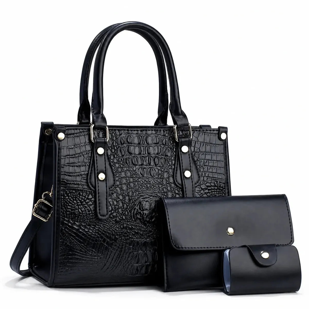 Leather 3-Piece Bag Set - Aura