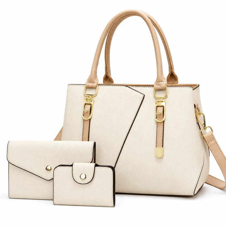 Leather Bag and Wallet Set - Cora