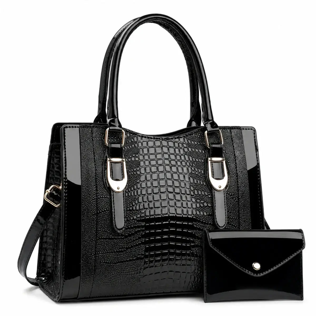 Leather Shoulder Bag Set - Vela