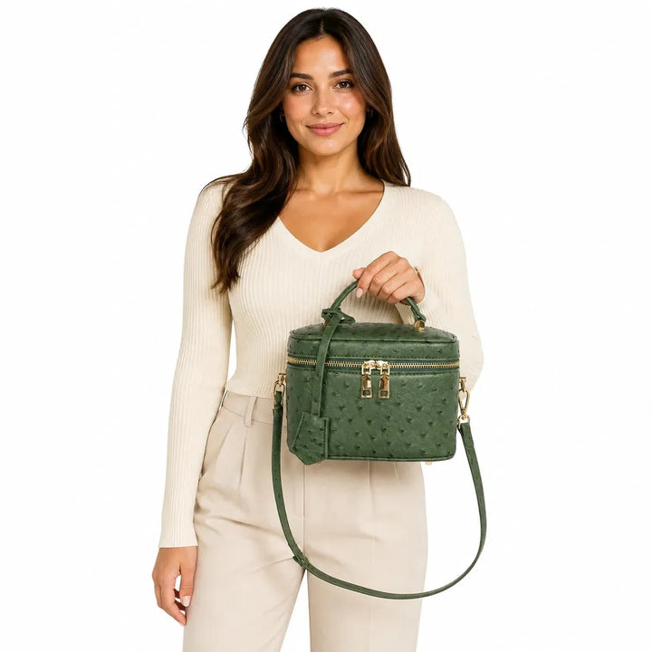 Mini Round Box Bag - Oceane