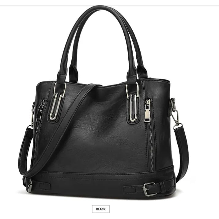 Salomé Large Leather Bag, view 6
