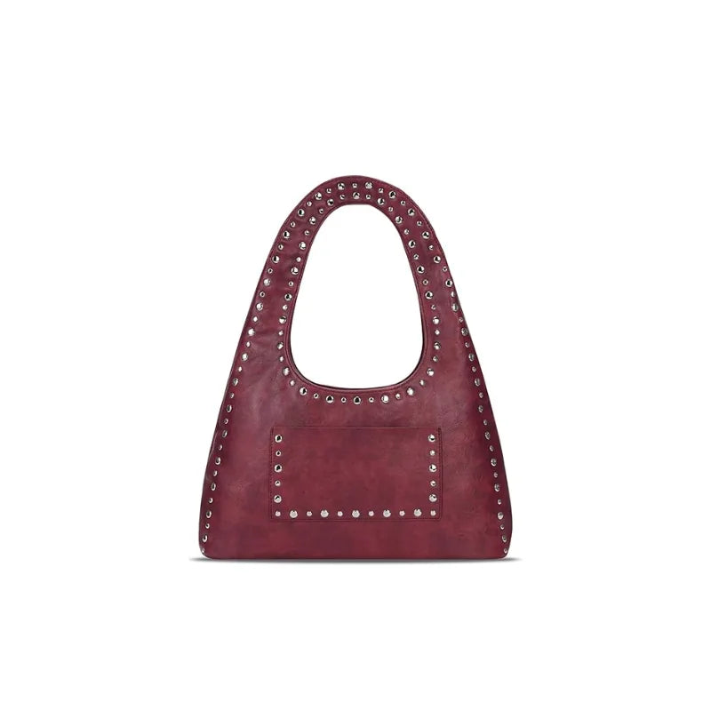 Vintage Boho Studded Shoulder Bag
